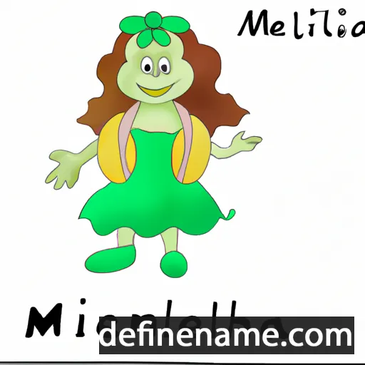 cartoon of the name Melitina