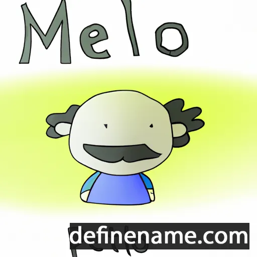 cartoon of the name Melito