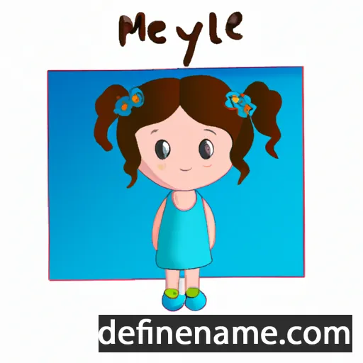 cartoon of the name Meliye