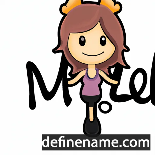 cartoon of the name Meliz