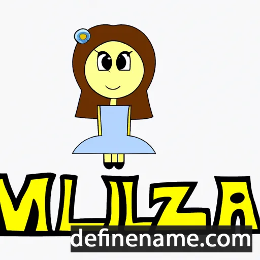 cartoon of the name Melizza