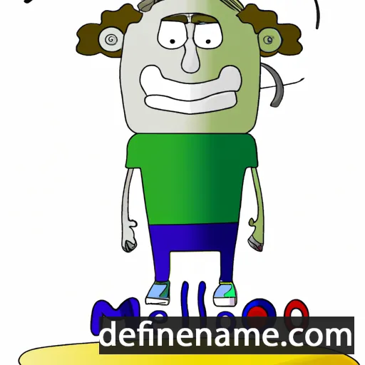 cartoon of the name Meljo