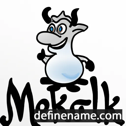 cartoon of the name Melkjor