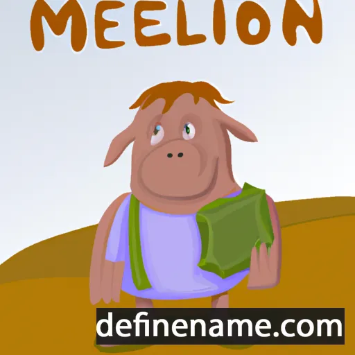 cartoon of the name Melkon