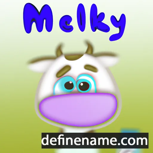 cartoon of the name Melky