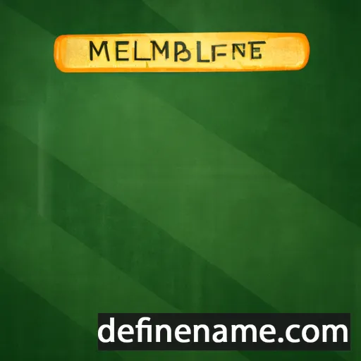 cartoon of the name Mellanie