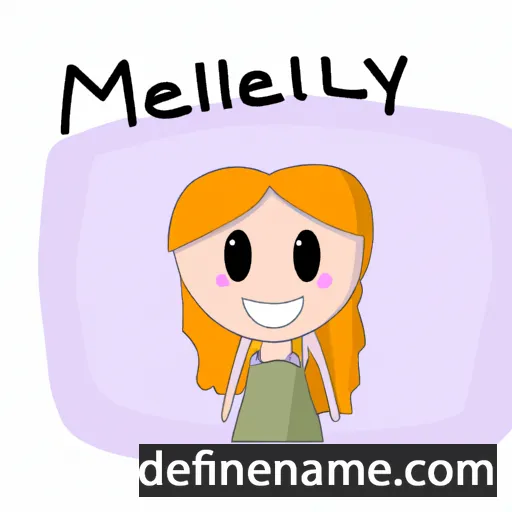 cartoon of the name Mellany