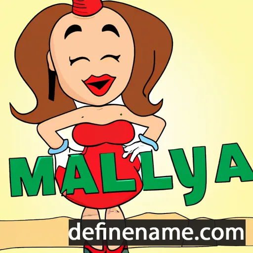 cartoon of the name Mellieha