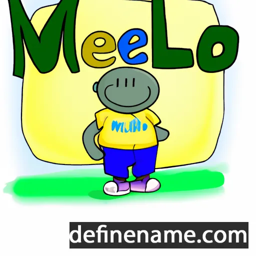 cartoon of the name Melo