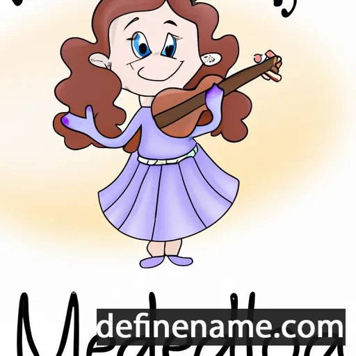 cartoon of the name Melodya