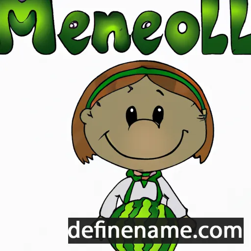 cartoon of the name Melonie