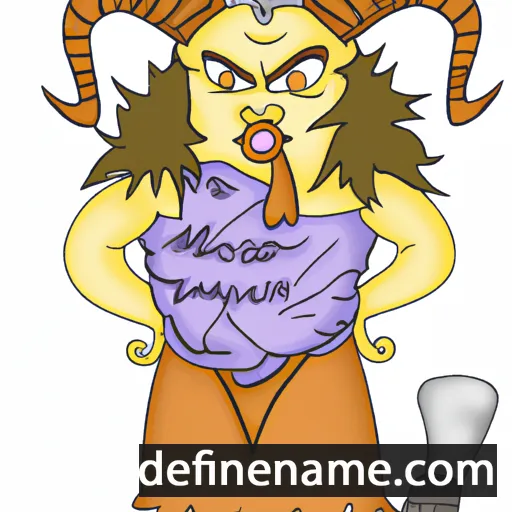 cartoon of the name Melorah