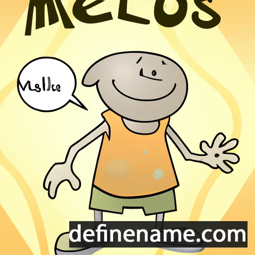 cartoon of the name Melos