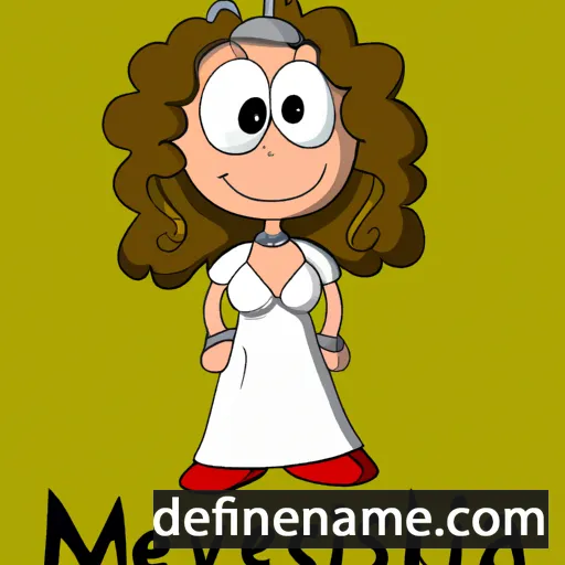 cartoon of the name Melvessa