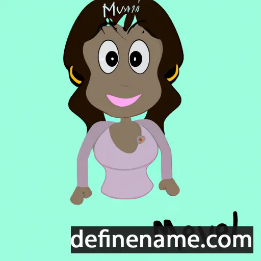 cartoon of the name Melvie