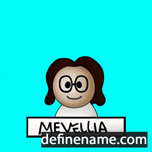 cartoon of the name Melvinia