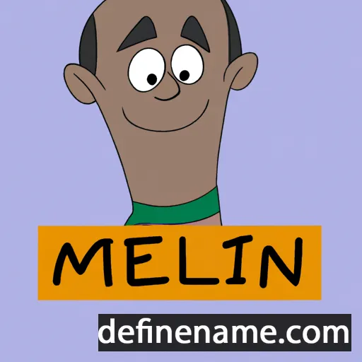 cartoon of the name Melwin