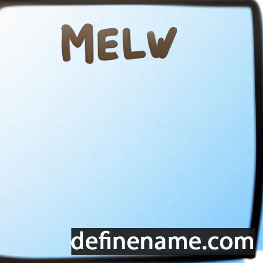 cartoon of the name Melwynn