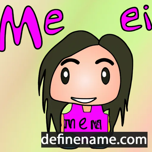 cartoon of the name Memei