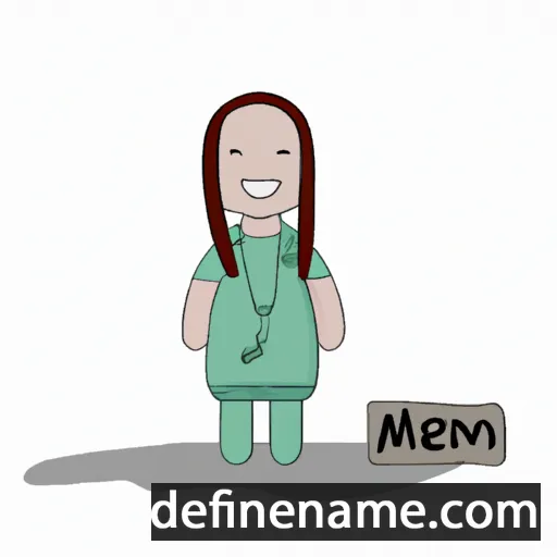 cartoon of the name Menai