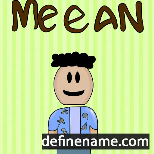 cartoon of the name Menan