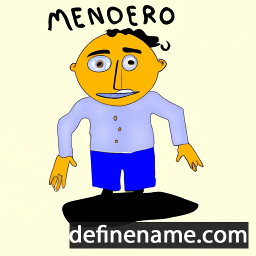 cartoon of the name Menandro