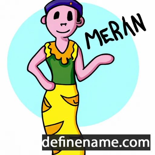 cartoon of the name Menari