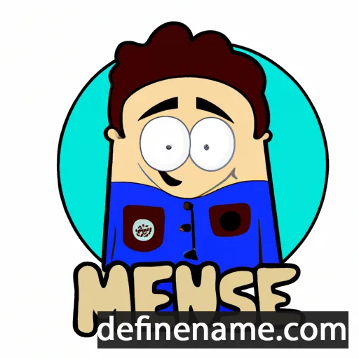 cartoon of the name Menasze