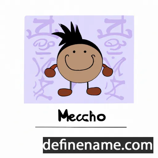 cartoon of the name Menchu