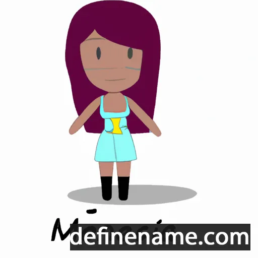 cartoon of the name Mencía