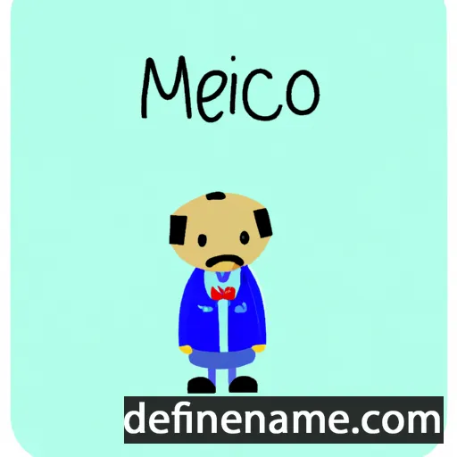 cartoon of the name Mencio