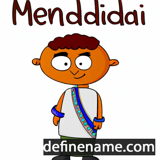 cartoon of the name Mendhi