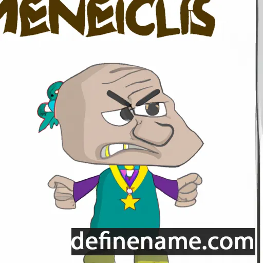 cartoon of the name Menecles