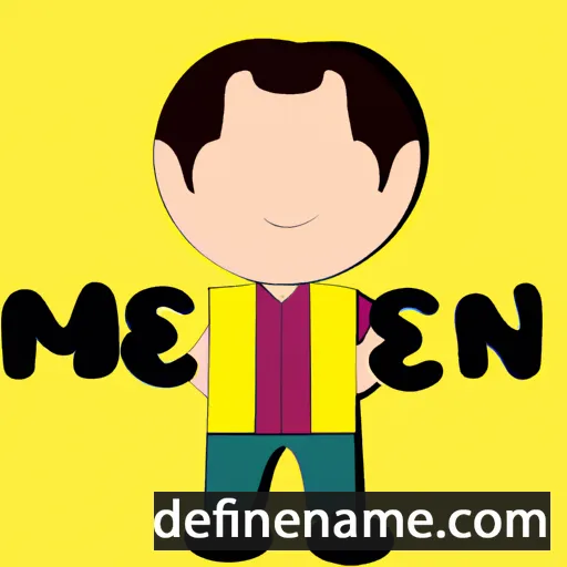 cartoon of the name Menekşe