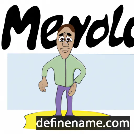 cartoon of the name Menendo