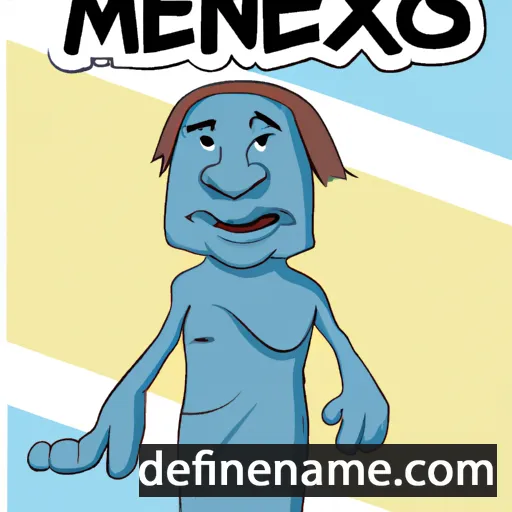 cartoon of the name Menexenos