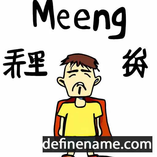 cartoon of the name Mengfu