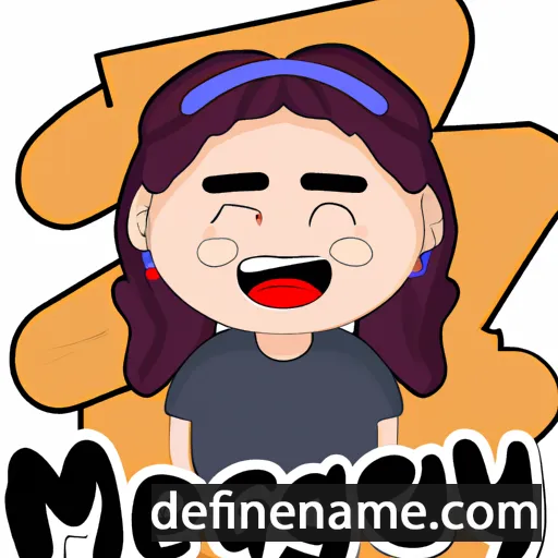 cartoon of the name Menggay