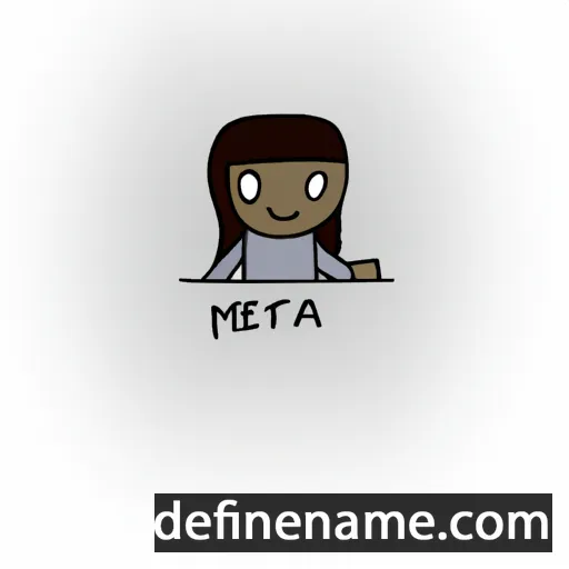 cartoon of the name Méta