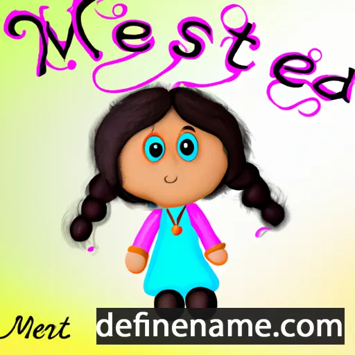 cartoon of the name Menka