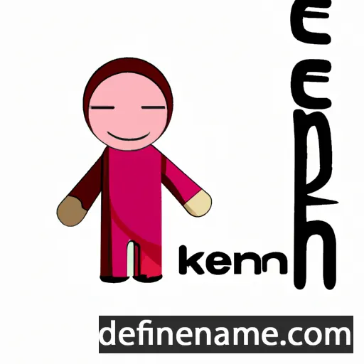 cartoon of the name Menkam