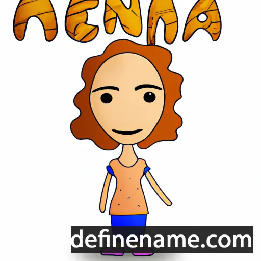 cartoon of the name Menna