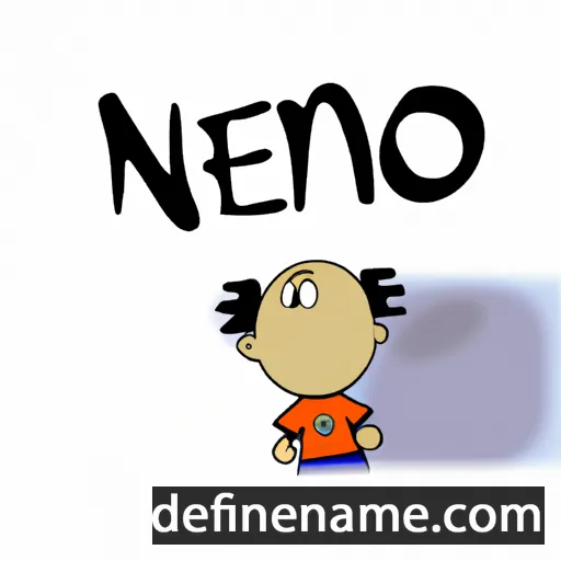 cartoon of the name Meno