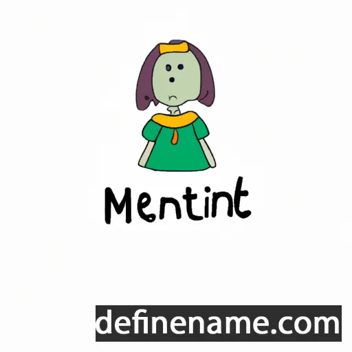 cartoon of the name Mentine