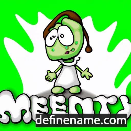 cartoon of the name Menty