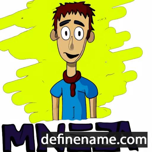 cartoon of the name Menza