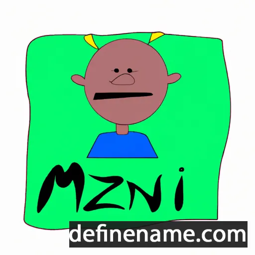 cartoon of the name Menzi