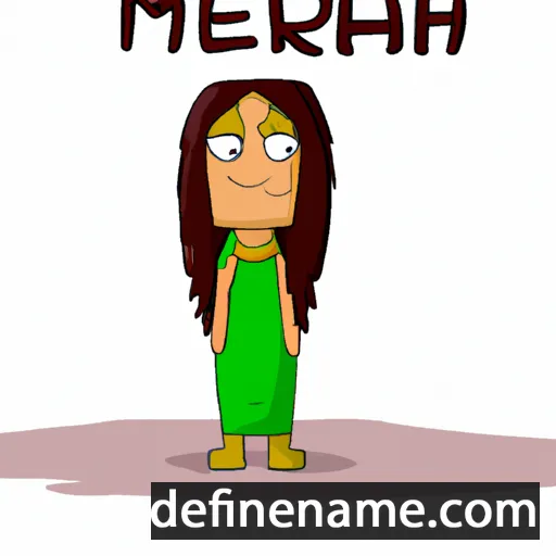 cartoon of the name Merahi