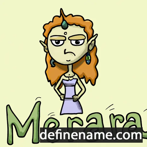 cartoon of the name Meraia