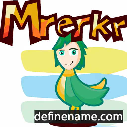 Merak cartoon